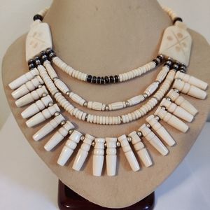 Cleopatra Tribal Statement Bib Necklace